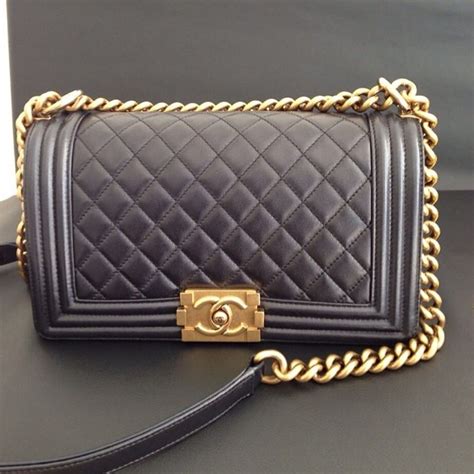 chanel boy bag matte gold hardware|Chanel handbags for boys.